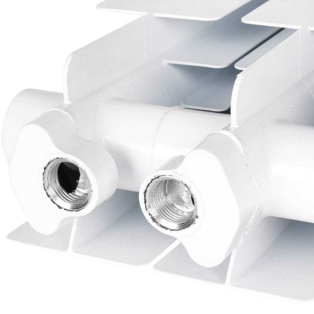 Радиатор алюминиевый Global VOX- R 500 8 секций нижнее правое подключение (белый RAL 9010), 169530