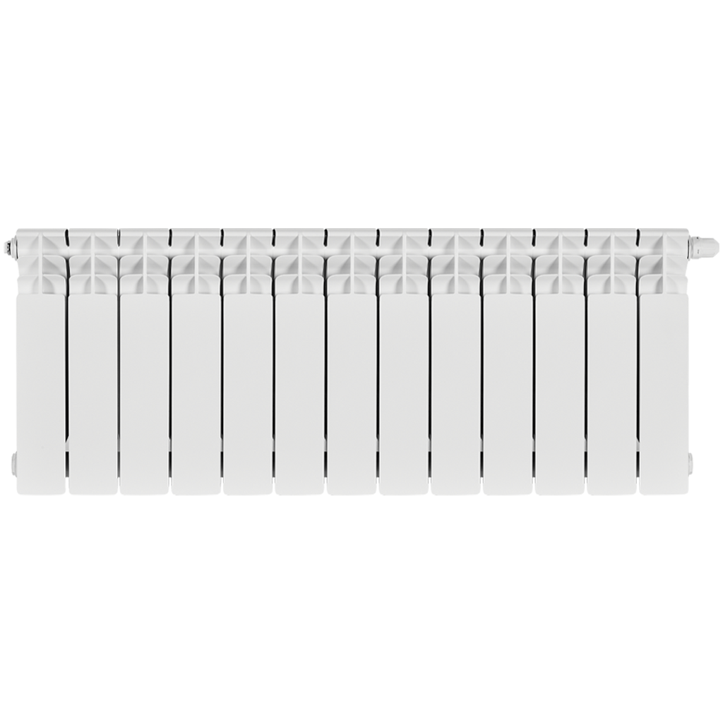 Радиатор биметаллический STOUT TITAN VENTIL 350 13 секций нижнее правое подключение, SRB-3320-035013