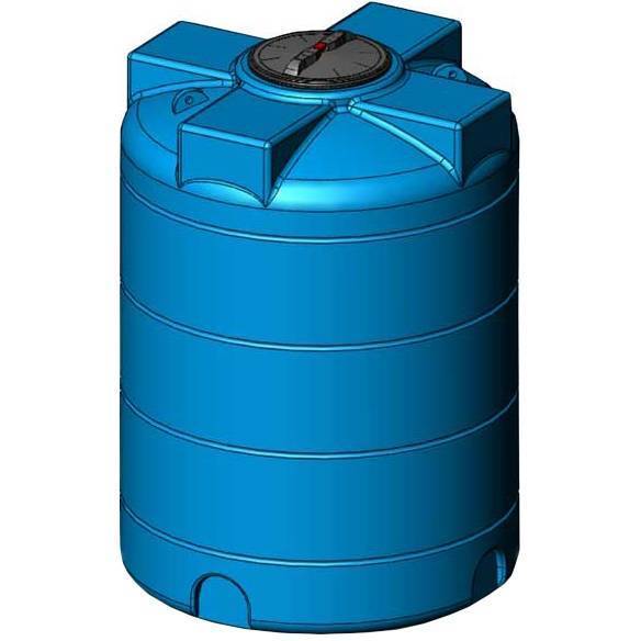 Емкость АНИОН цилиндр.  2000л мод. 3 с фланцем и крышкой с клапаном, 2003ВФК2