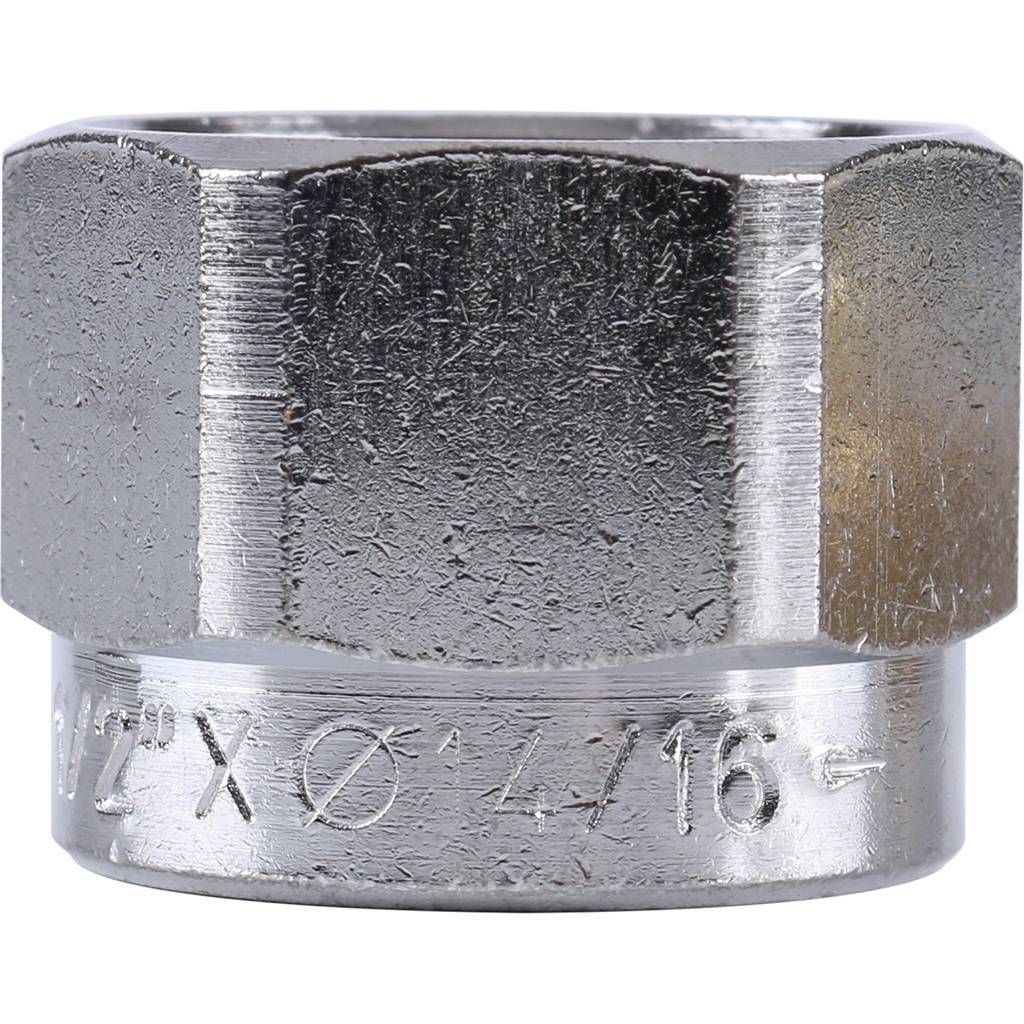 Концовка для металлопластиковых труб FAR 16х2, с накидной гайкой 1/2, FC 6076 58802