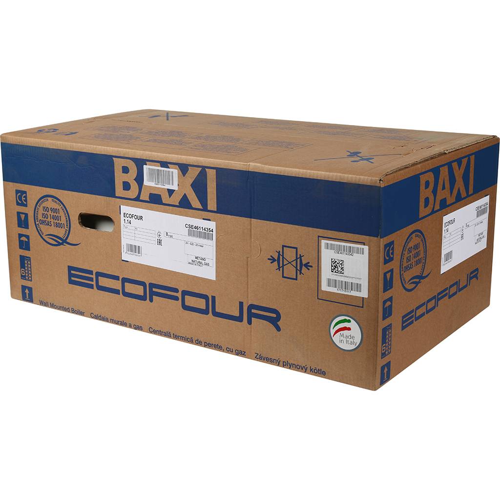Газовый настенный котел Baxi ECO Four 1.14 одноконтурный атмосферный, CSE46114354-