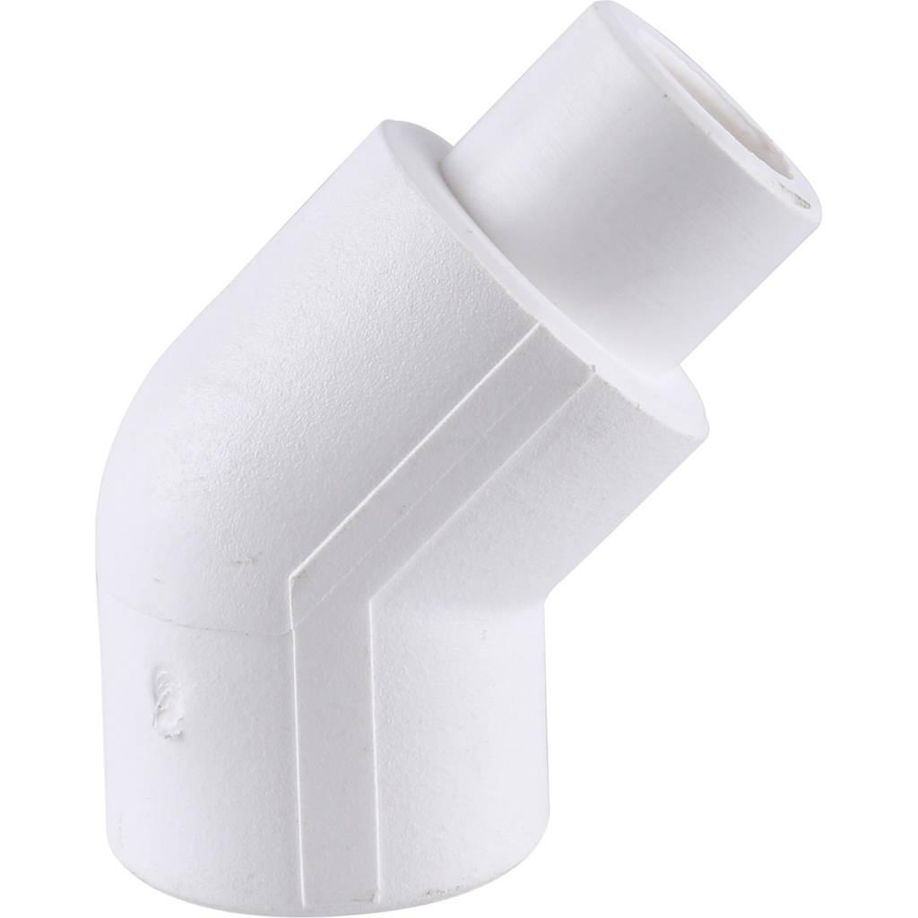 Угольник 45* Kalde d=20 вн\нар (цвет белый), 3212-elt-200045