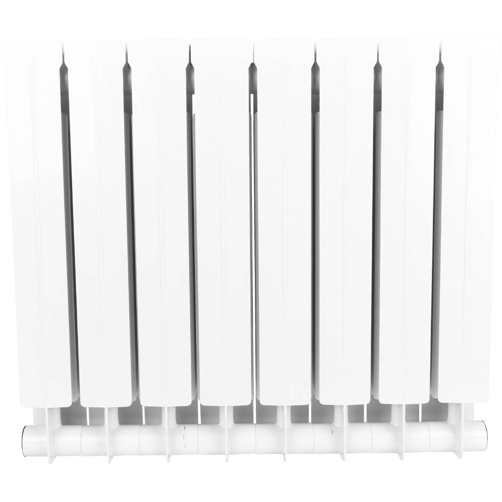 Радиатор биметаллический STOUT STYLE 500 8 секций боковое подключение (белый RAL 9010), SRB-0110-050008