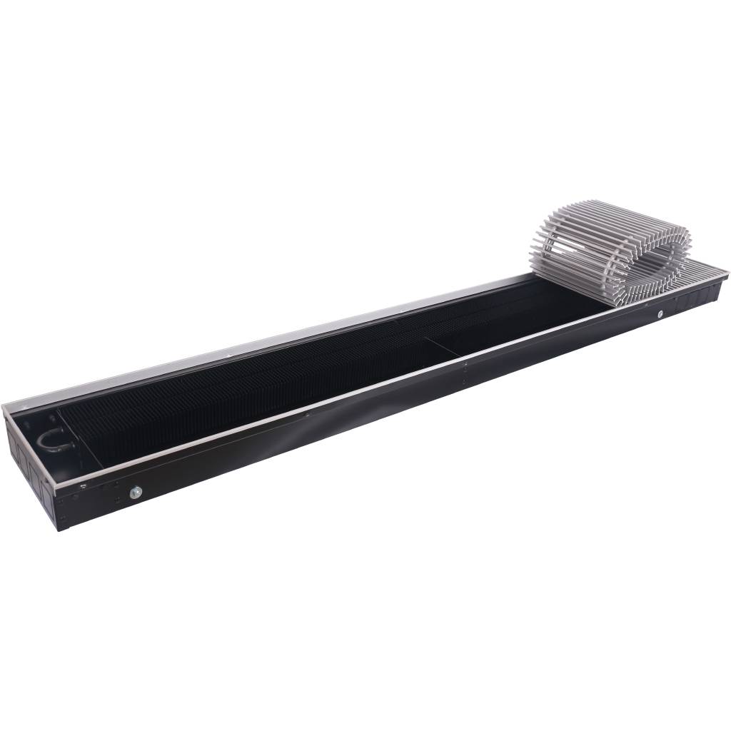 Внутрипольный конвектор STOUT SCN-1100 80х240х1600 (Решётка роликовая) правое подключение, SCN-1100-0824160