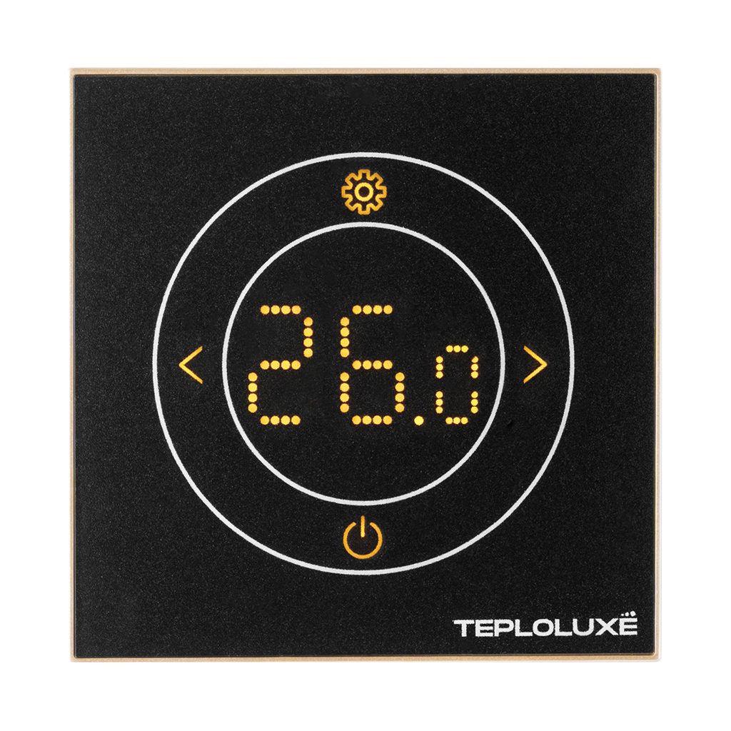 Терморегулятор электронный Теплолюкс Solus Zen Wi-Fi черный/золото, 100000379600