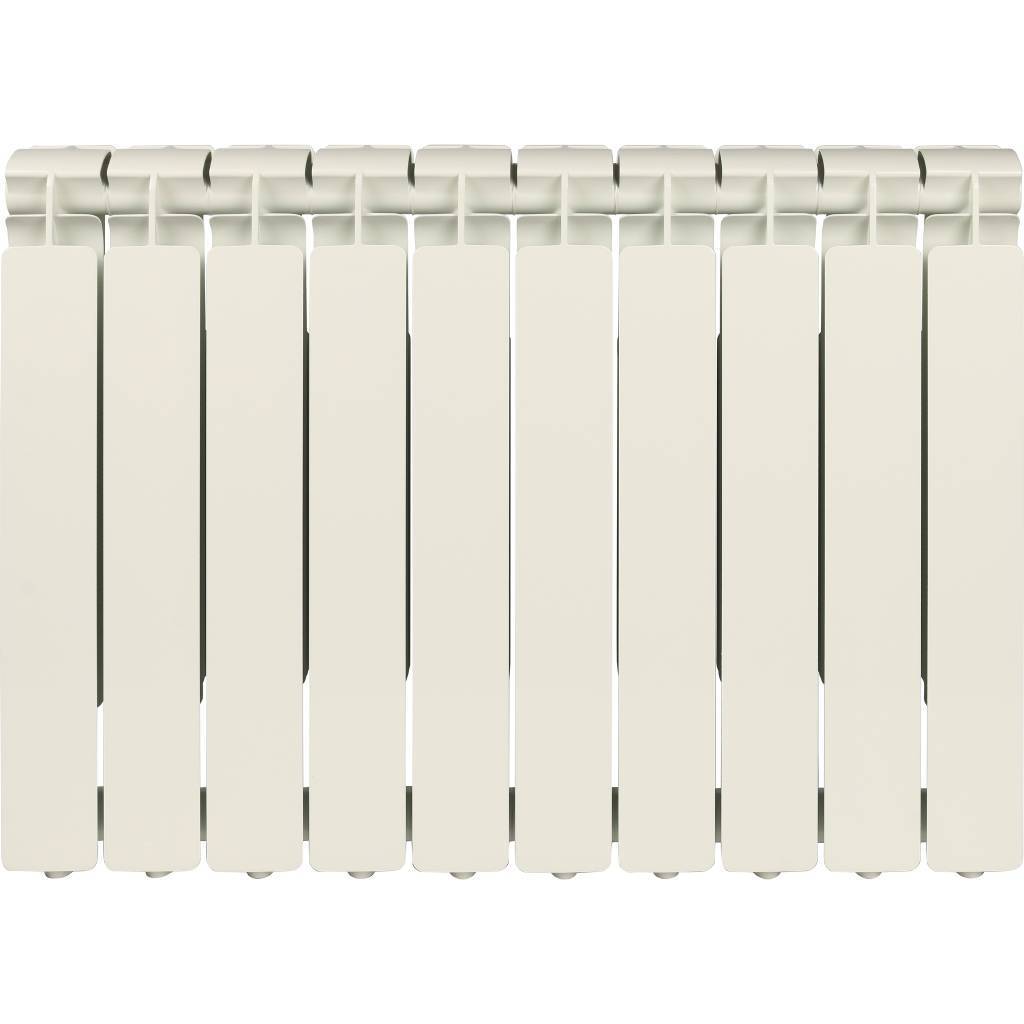 Радиатор алюминиевый STOUT Bravo 500 10 секций боковое подключение RAL9010, SRA-0110-050010