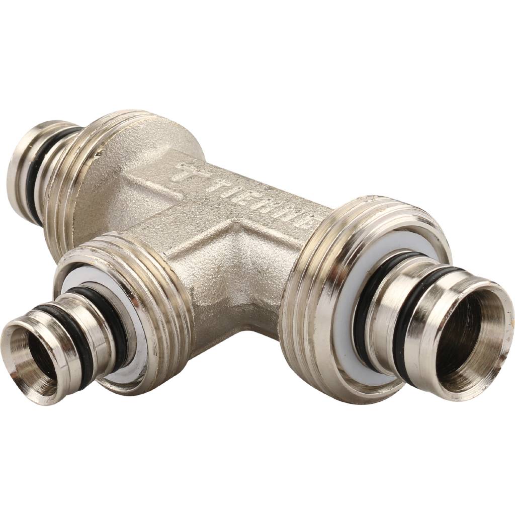 Тройник переходной TIEMME (20.2х16.2х20.2) для металлопластиковых труб винтовой, 1600017