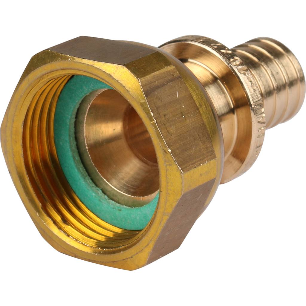 Переходник РЕХАУ RAUTITAN с накидной гайкой 16-G 3/4 RX+ для труб из сшитого полиэтилена аксиальный