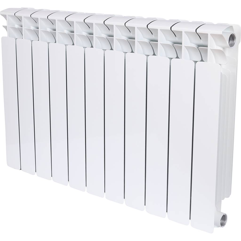 Радиатор биметаллический RIFAR BASE 500 11 секций боковое подключение (белый RAL 9016)