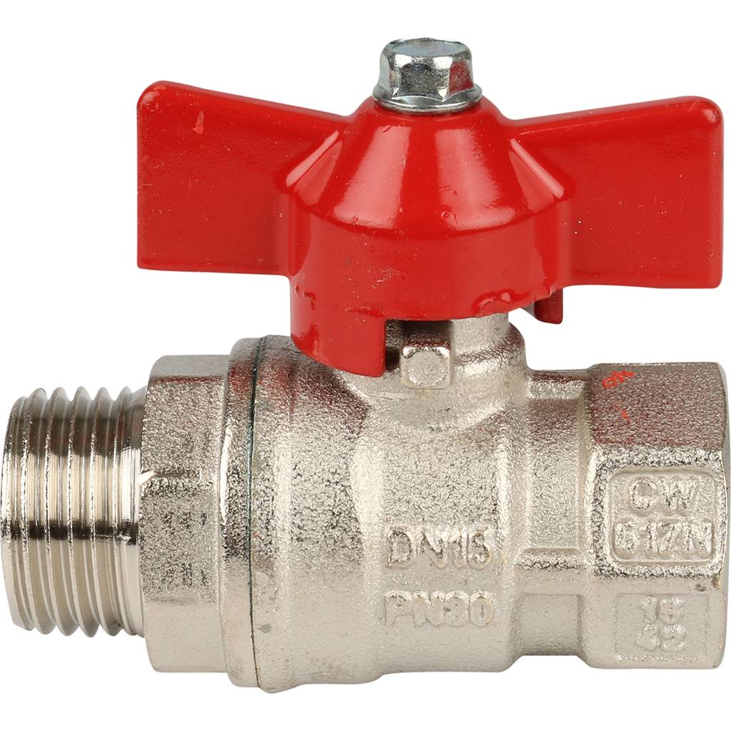 Кран шаровой Itap IDEAL 093 1/2 муфта/резьба полнопроходной (бабочка), 27464S