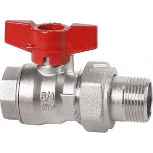 Кран шаровой Cimberio 346/16 3/4 серии Т16 полнопроходной с разъемным соединением PN50 BН бабочка, CIM 346/16 34