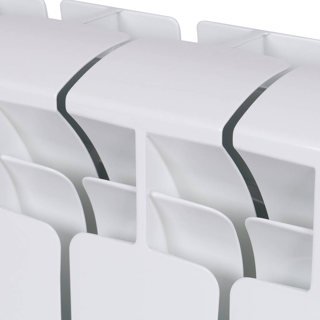 Радиатор биметаллический RIFAR BASE 200 6 секций боковое подключение (белый RAL 9016), 1RB20-6