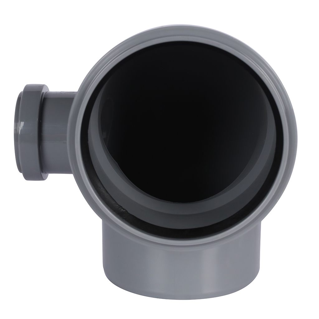 Отвод Политэк 110х90 с выходом 50 левый, 300111050Л