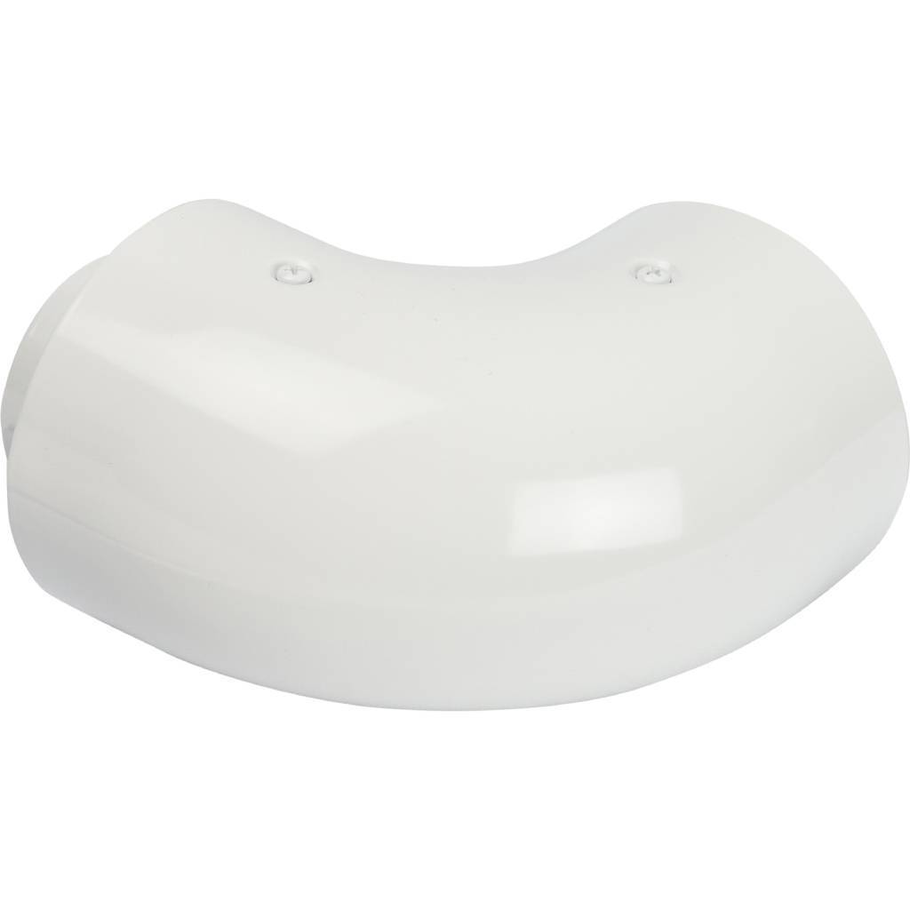 *SCA-6010-000090 STOUT Элемент дымохода отвод коаксиальный 90°  DN60/100, п/м уплотнения и хомут в комплекте (с логотипом), SCA-6010-000090