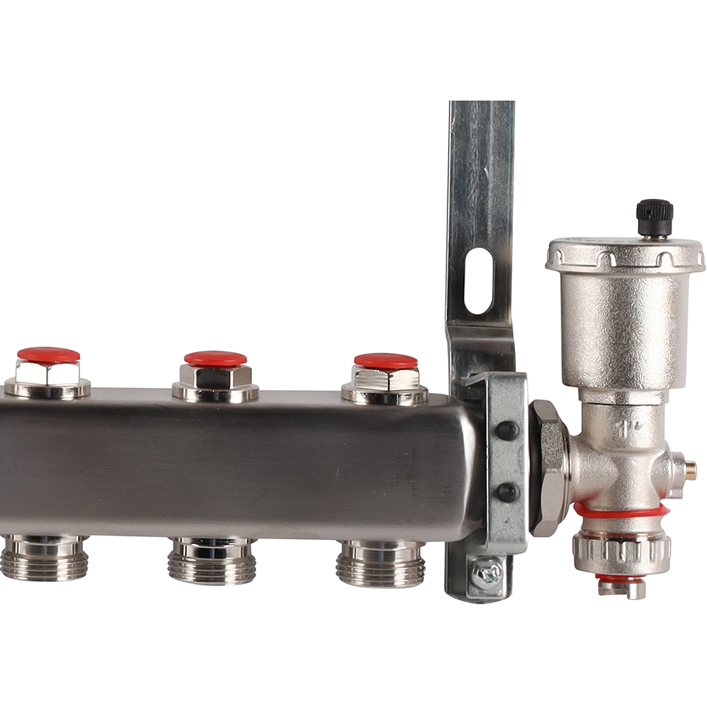 Коллектор из нержавеющей стали в сборе без расходомеров ROMMER 10 выходов