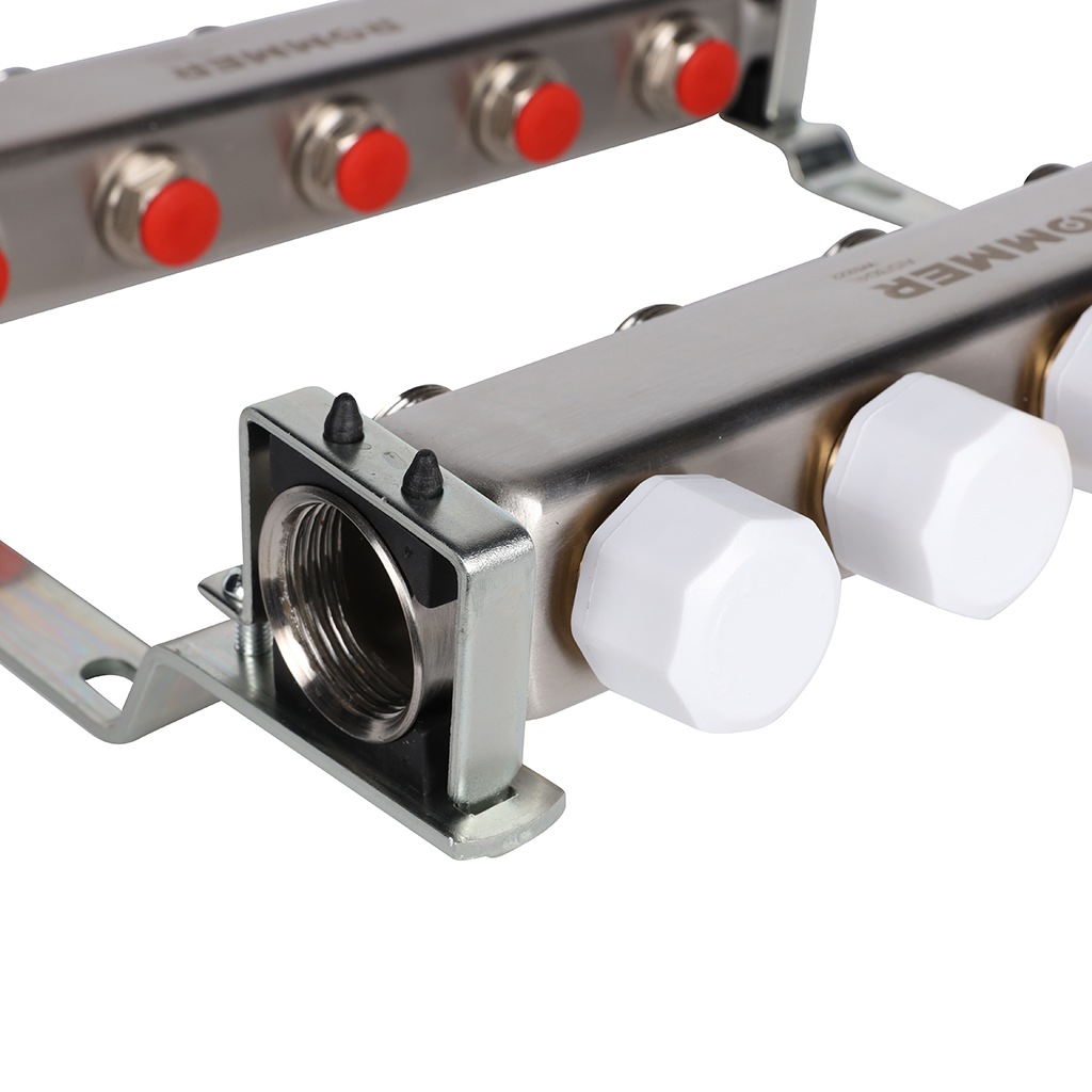 Коллектор из нержавеющей стали без расходомеров ROMMER 5 выходов