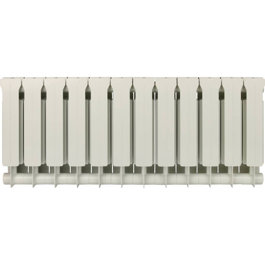 Радиатор биметаллический Global STYLE EXTRA 350 12 секций боковое подключение (белый RAL 9010), STE03501012