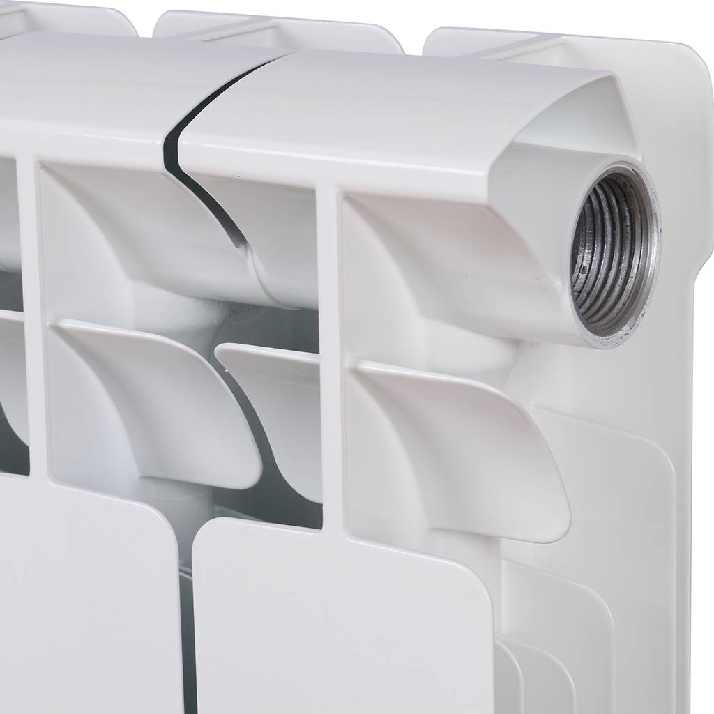 Радиатор биметаллический RIFAR BASE 500 13 секций боковое подключение (белый RAL 9016), 1RB50-13