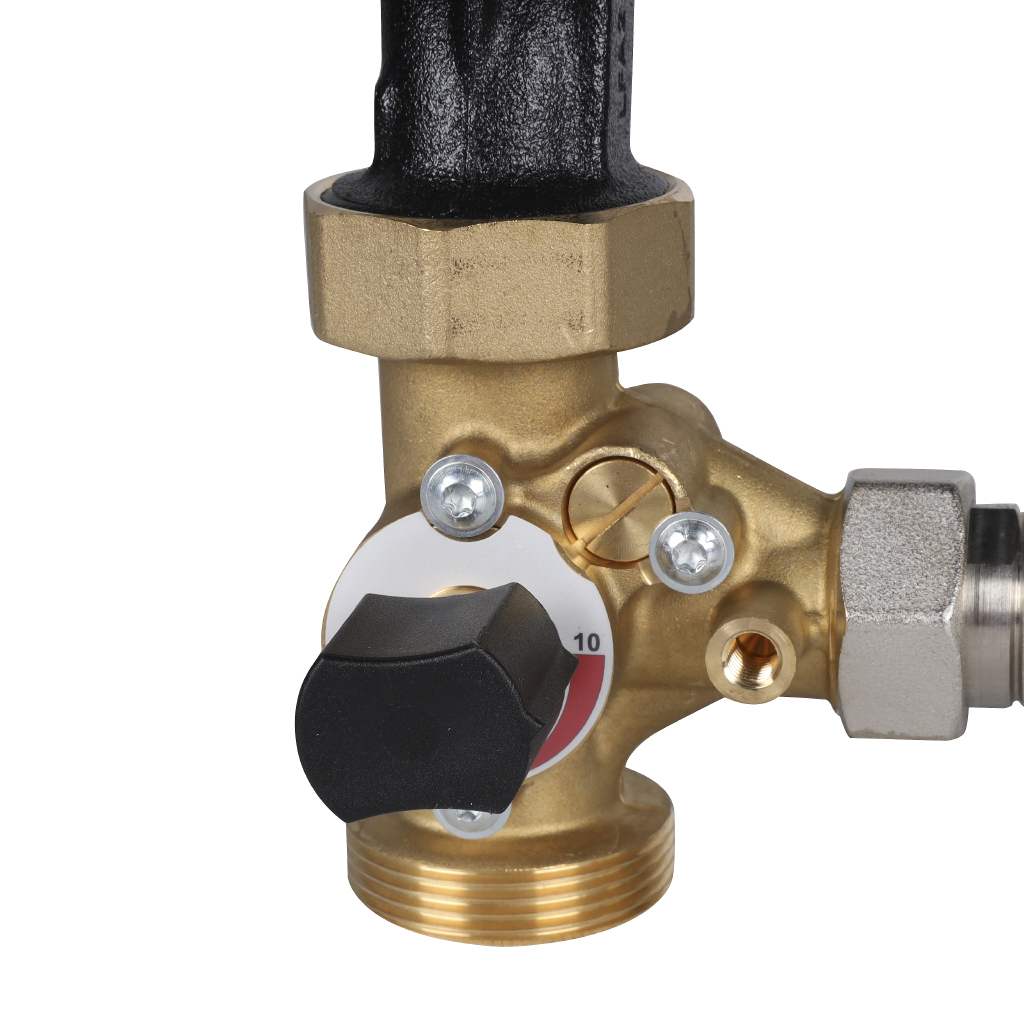 Насосная группа Meibes V-MK 1 с насосом Grundfos UPM3 Hybrid 25-70, со смесителем, подающая линия слева