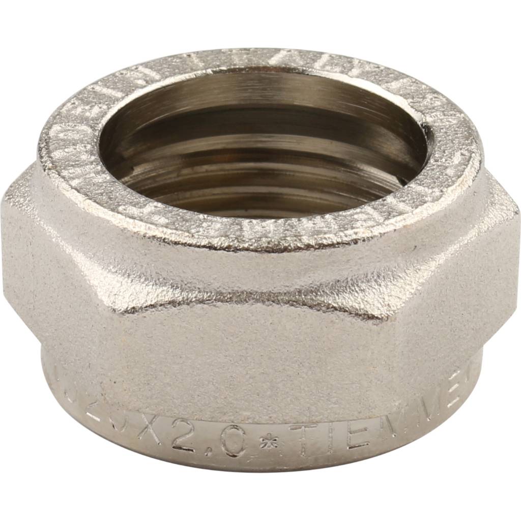 Муфта TIEMME соединительная (20.х2.0) для металлопластиковых труб винтовой, 1600024