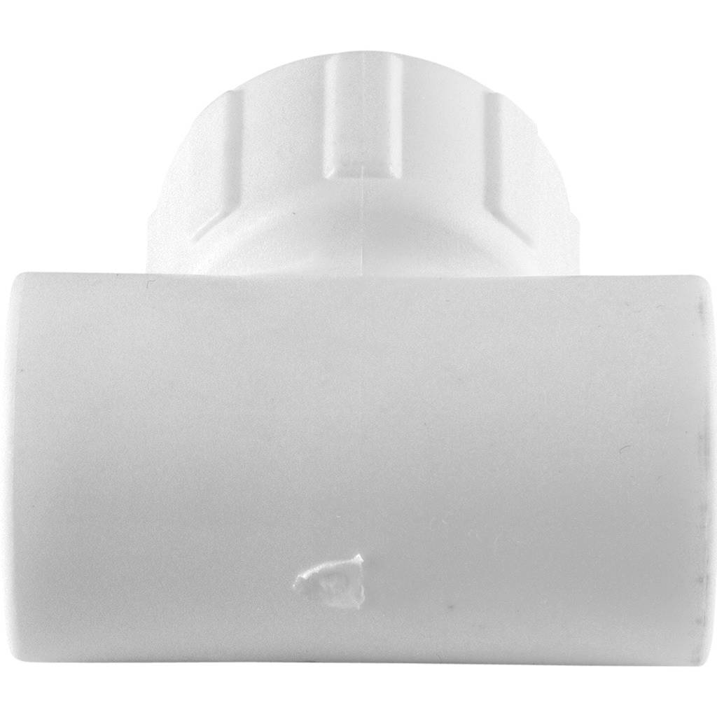 Тройник Политэк 20х1/2 с внутренней резьбой для полипропиленовых труб под сварку (цвет белый), 9500002012