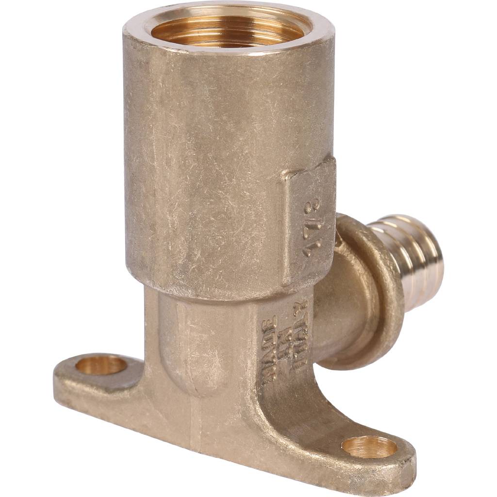 Угольник STOUT настенный с длинным нарезным патрубком 16-Rp 1/2, SFA-0032-001612