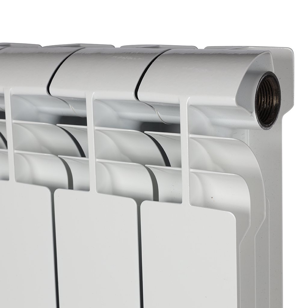 Радиатор биметаллический STOUT VEGA 500 8 секций боковое подключение (белый RAL 9016), SRB-1310-050008