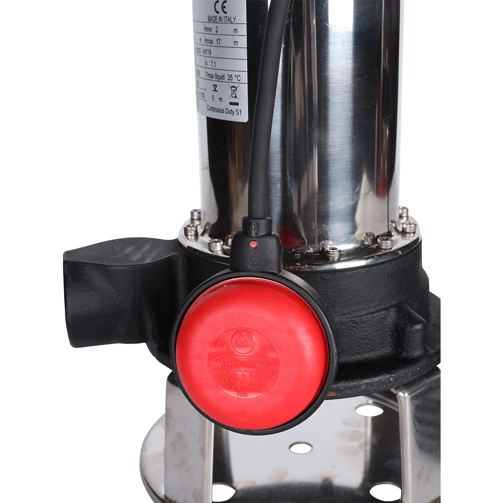 Насос дренажный STOUT с режущим механизмом и поплавком, корпус-чугун, кабель 10 м, 230V, Q=150 л/мин, H= 17 м, SPD-0004-211100