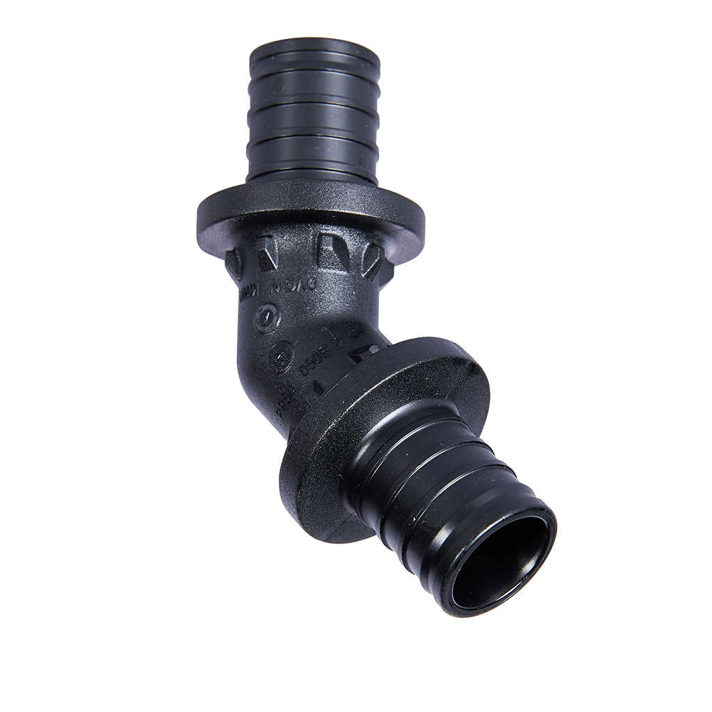 Угольник РЕХАУ RAUTITAN 45°, 25 PX для труб из сшитого полиэтилена аксиальный, 11600531001