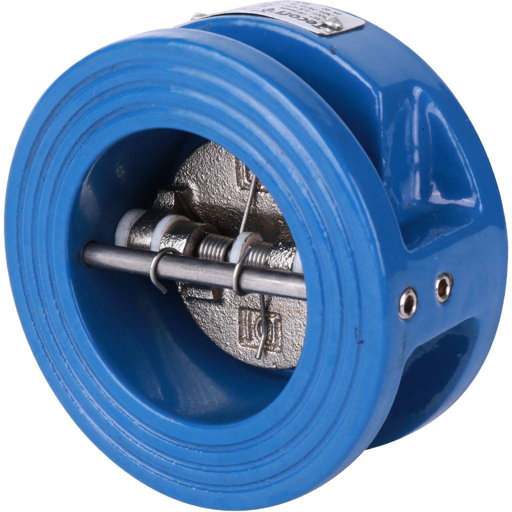 Обратный клапан двухстворчатый Tecofi из чугуна Ду40 Ру16 межфл ст/чуг T=110, CB3448N-EP0040