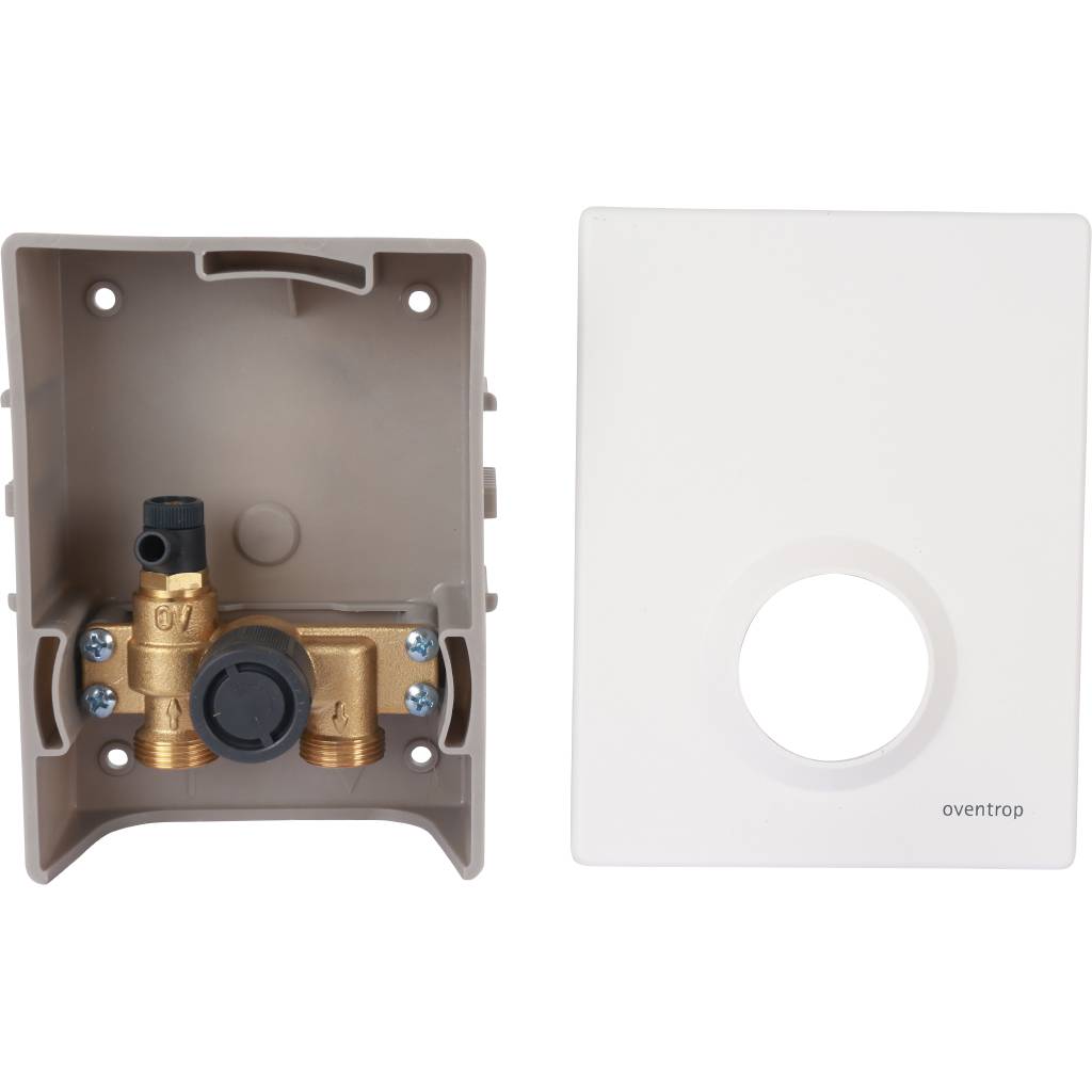 Терморегулятор OVENTROP Unibox RTL с термостатом, регулирование температуры обратного потока белый 3/4 ЕК, 1022735