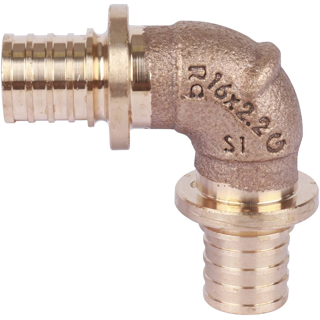 Угольник РЕХАУ RAUTITAN 90° 16 RX для труб из сшитого полиэтилена аксиальный