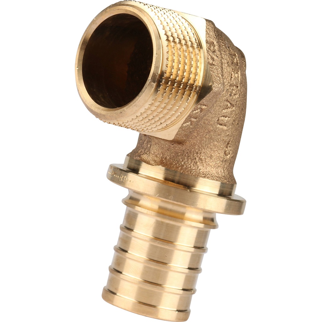 Угольник-РЕХАУ RAUTITAN переходник с наружной резьбой 32-R 1 RX+ для труб из сшитого полиэтилена аксиальный, 14563521001