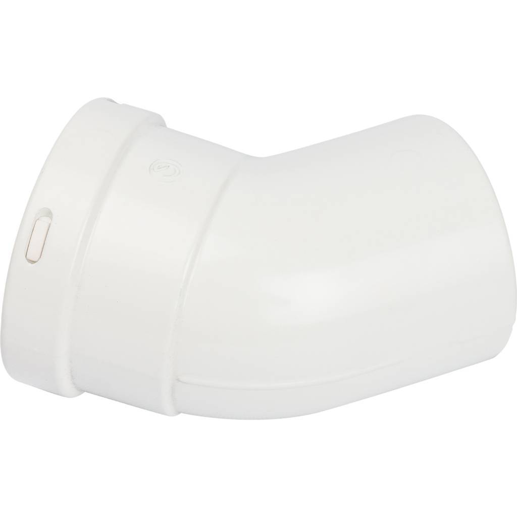 Элемент дымохода STOUT отвод 45° п/м DN80, SCA-0080-000045