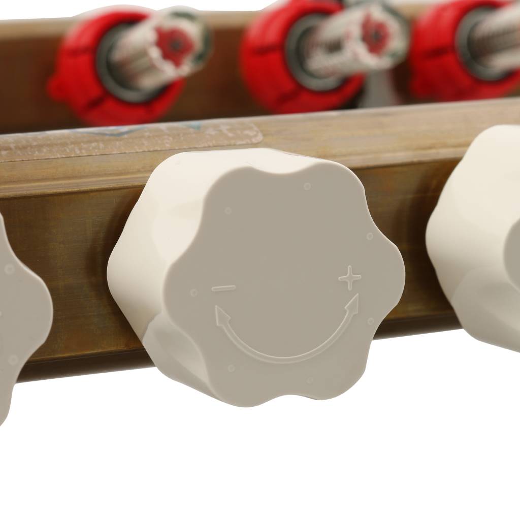 Распределительный коллектор из латуни с расходомерами STOUT 8 выходов