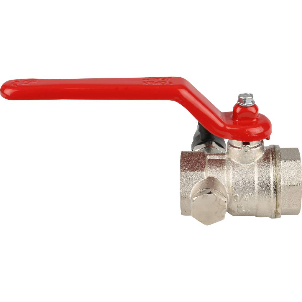 Кран шаровой Itap 115 3/4 муфтовый полнопроходной со спускным устройством (рычаг), 28576L