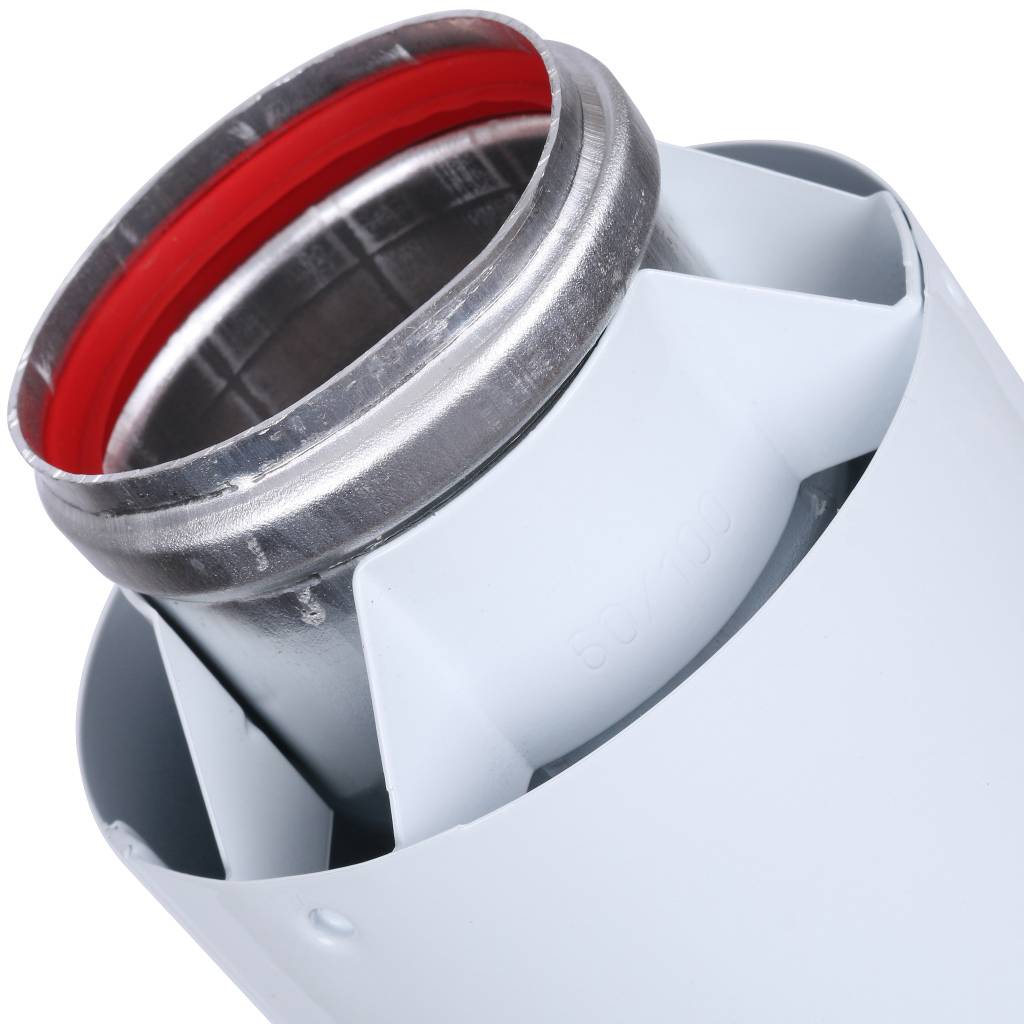 Труба Vaillant 0,5 м DN 60/100 белая, 303801