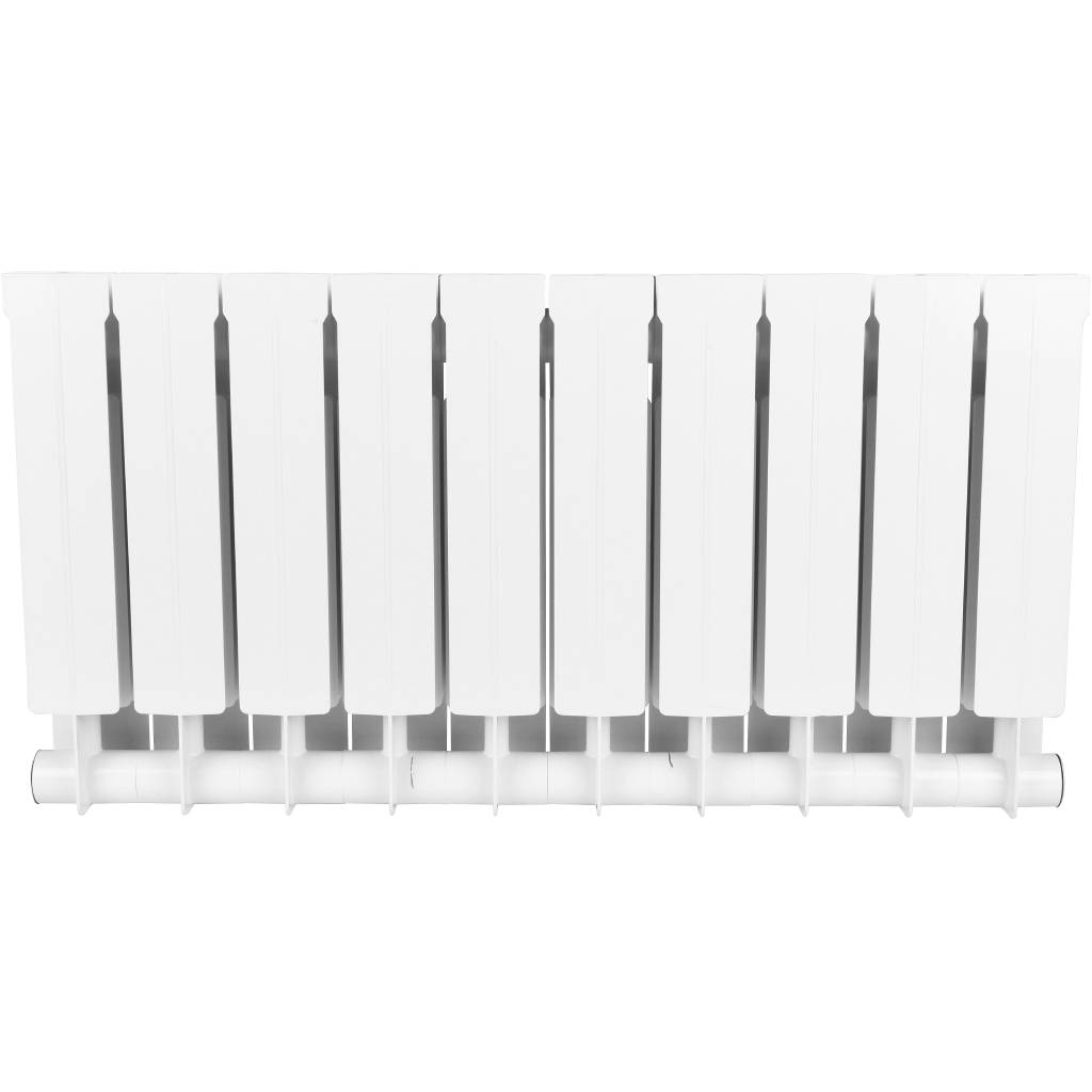 Радиатор биметаллический STOUT STYLE 350 10 секций боковое подключение (белый RAL 9010), SRB-0110-035010