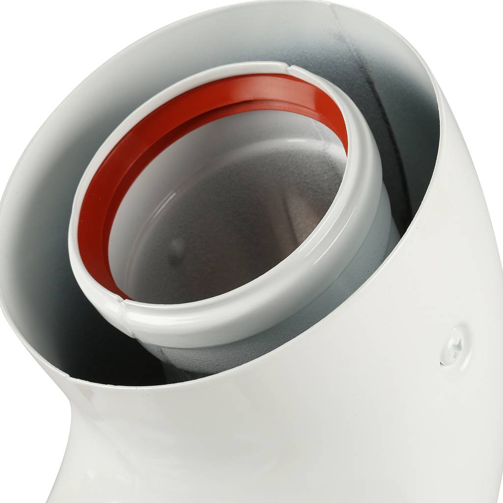 Отвод Baxi KHG (New) DN 60/100 коаксиальный 90 (для котла), KHG71410141-