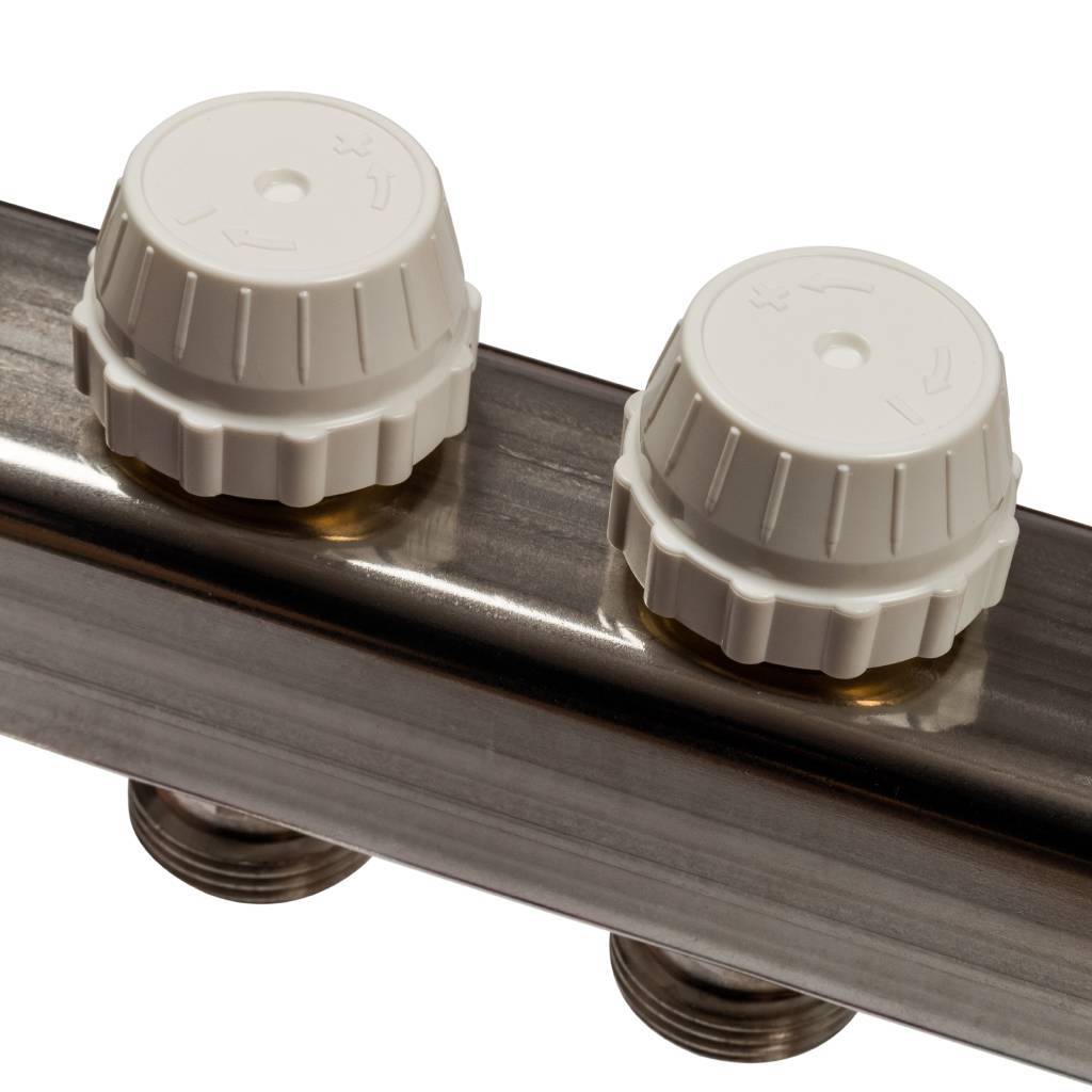 Коллектор из нержавеющей стали с расходомерами STOUT 7 выходов