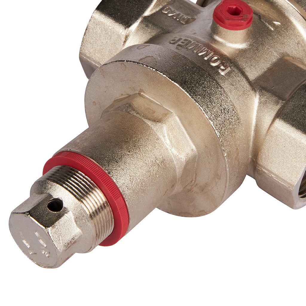 Редуктор давления ROMMER PN25 вн/вн 1 1/2  с выходом под манометр, RVS-0008-000040