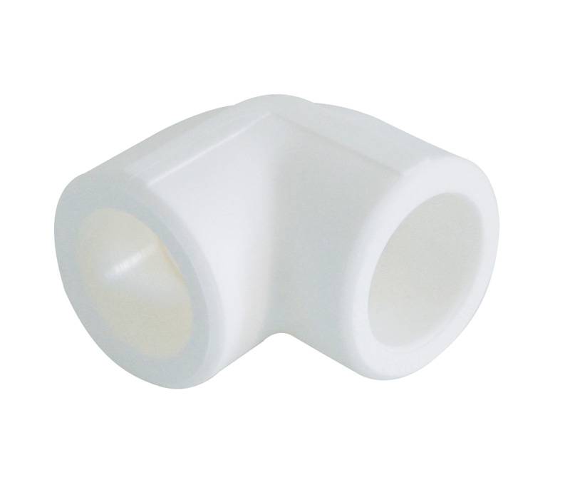 Угольник 90* Kalde d=90 для полипропиленовых труб под сварку (цвет белый), 3212-elb-900000