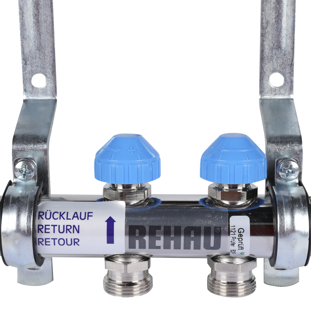 Распределительный коллектор РЕХАУ HKV на 2 контура (нерж .сталь), 12180211001