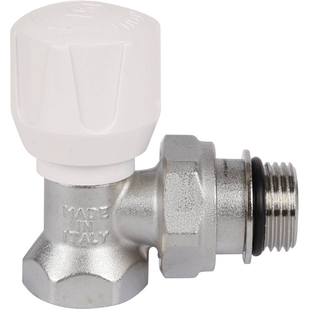 Клапан ручной терморегулирующий угловой STOUT SVR 1/2 (с дополнительным уплотнением), SVR-2102-100015