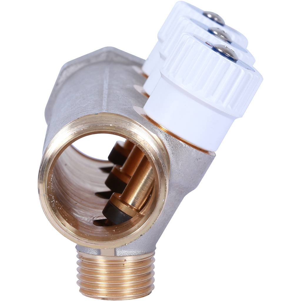 Коллектор распределительный STOUT 1, 3 отвода 1/2  плоское уплотнение