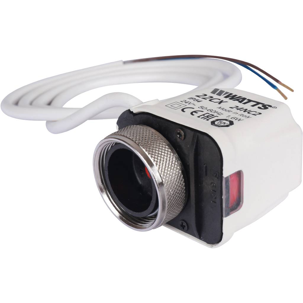 Электротермический сервопривод Watts 22CX24NC2 нормально закрытый, 24 В