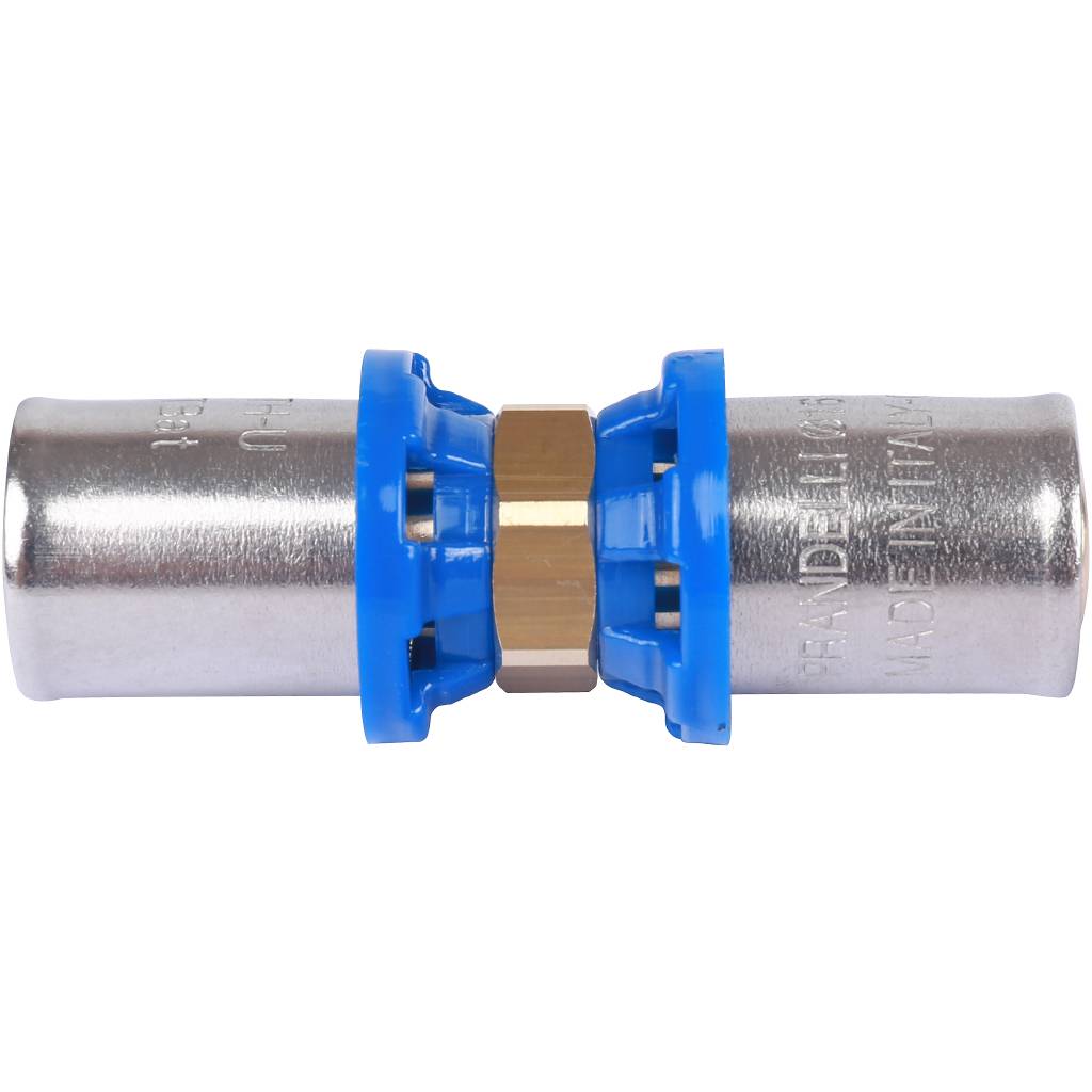 Муфта Prandelli Multyrama 16х2.0 профиль H, TH, U для металлопластиковых труб прессовой, 509.03.11.6