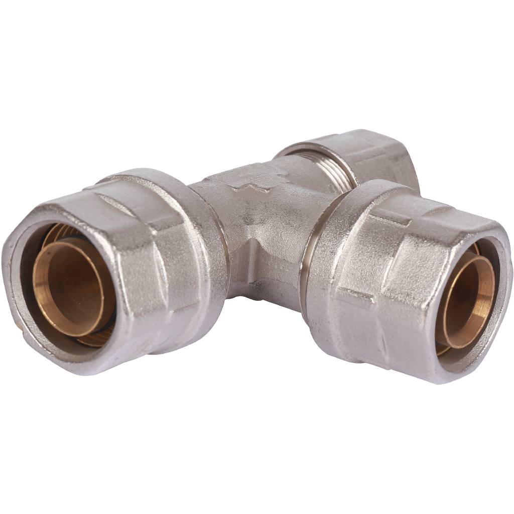 Тройник переходной Prandelli Multyrama (26.3х26.3х20.2) для металлопластиковых труб винтовой, 103.32.66.4