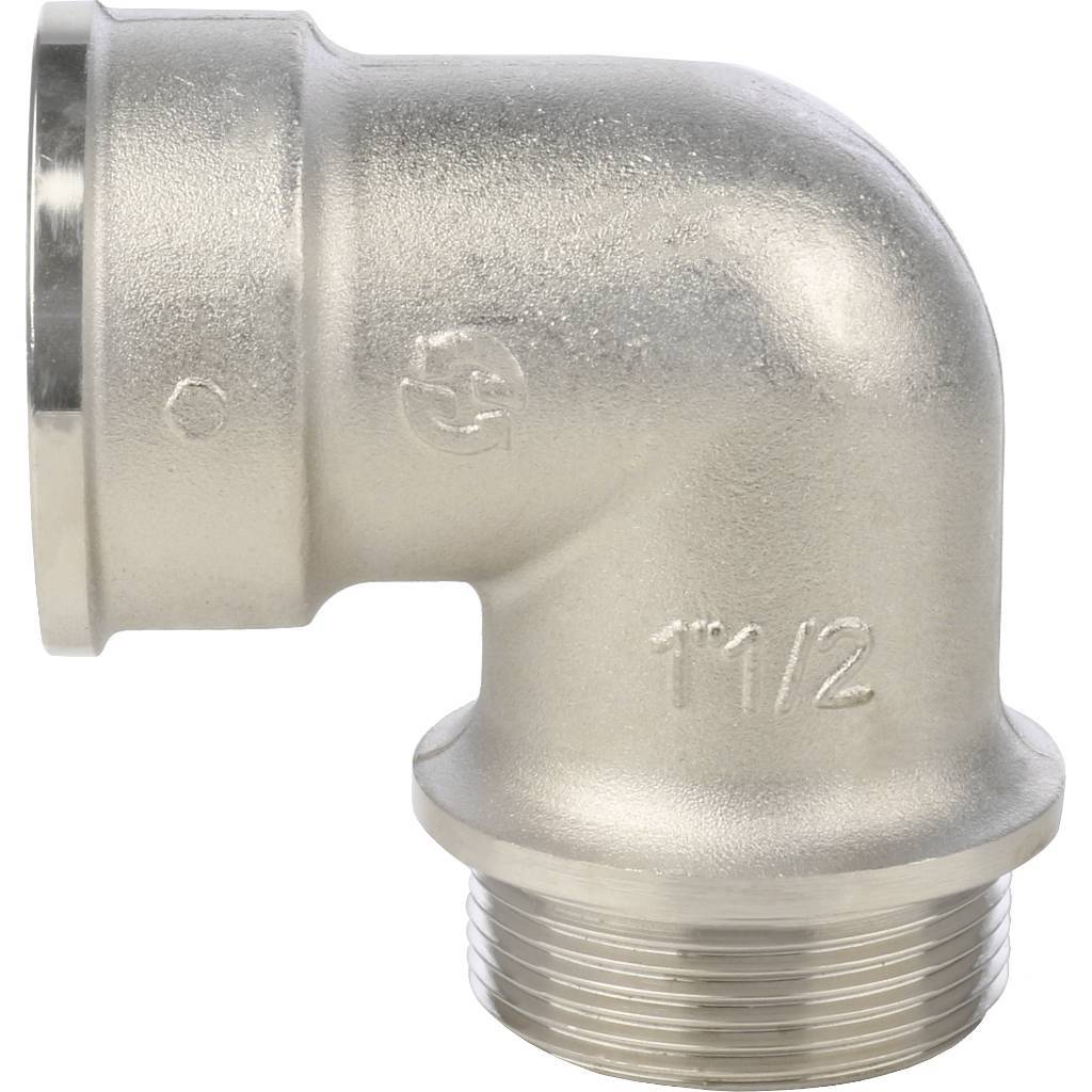 Угольник STOUT с упором НВ никелированный 1 1/2, SFT-0016-000112