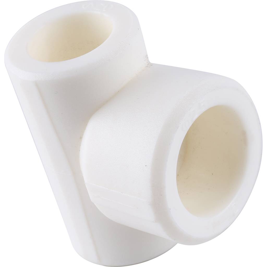Тройник переходной Kalde 20х25х20 для полипропиленовых труб под сварку (цвет белый), 3212-tio-202520